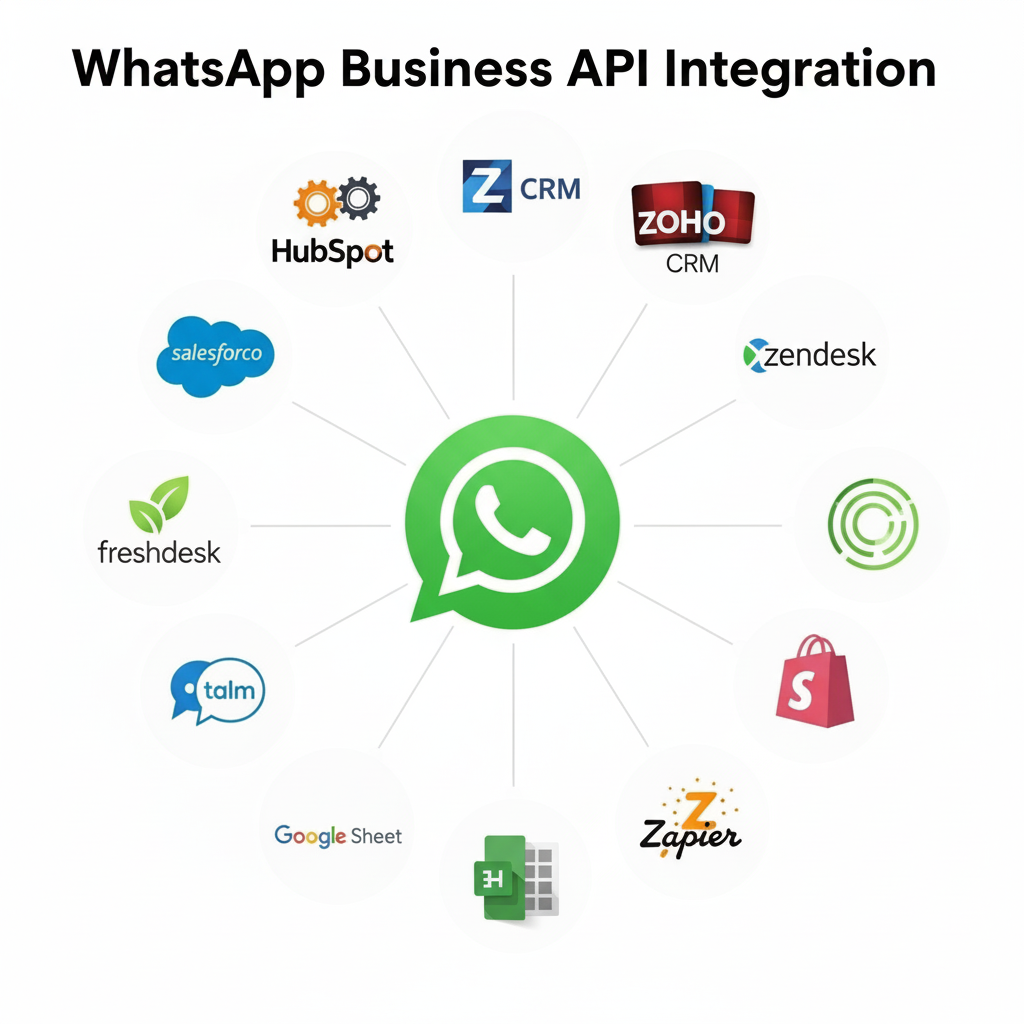 WhatsApp Business API Integration with Various Platforms